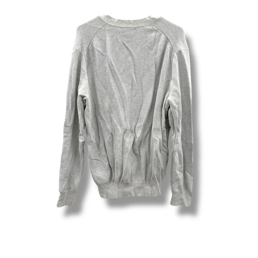 Polo Ralph Lauren Men's Pima‎ Cotton Cardigan Sweater Light Gray XL
